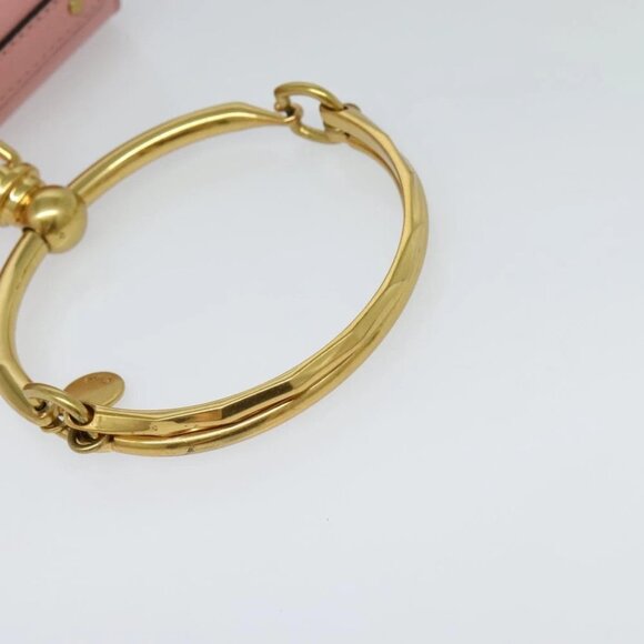 Chloe Nile Hand Bag Leather 2way Pink Gold Auth 113735V - Picture 8 of 14